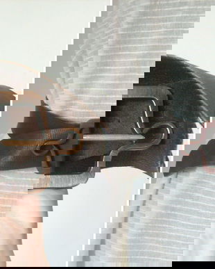 Curea piele si cupru