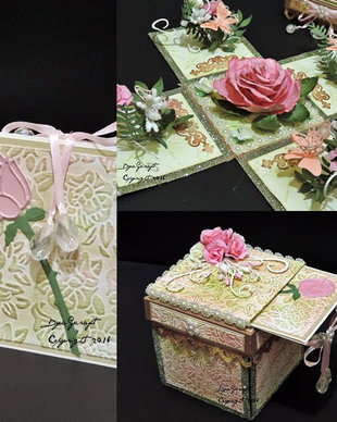 Cutie exploziva  cu surpriza Shabby Rose