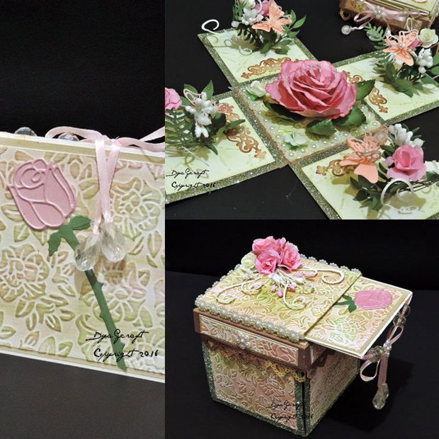 Cutie exploziva  cu surpriza Shabby Rose