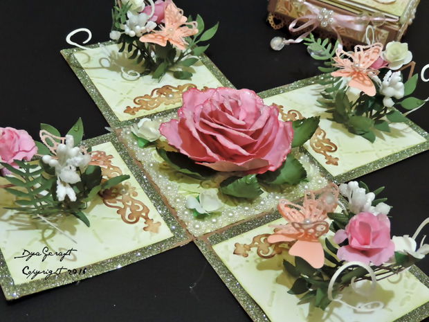 Cutie exploziva  cu surpriza Shabby Rose