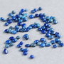 Lapis Lazuli natural  (100 buc) - rulat, netratat - Afganistan LZ1