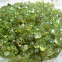 Peridot natural brut cristale mici - 50 gr
