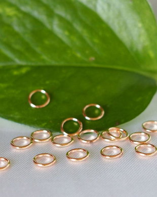 Zale gold filled 14K, inchise, 5mm (1)