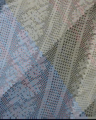 Cupoane dantela albastru si alb