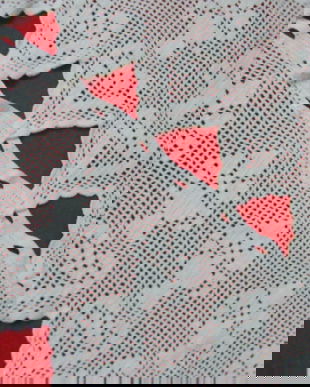 2 buc dantela cu coltisori