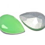 Cabochon din sticla, 14x10 mm, opaque peridot