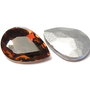 Cabochon din sticla, 14x10 mm, copper