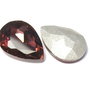 Cabochon din sticla, 14x10 mm, antic pink
