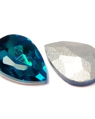 Cabochon din sticla, 18x13 mm, montana