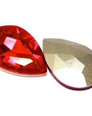 Cabochon din sticla, 18x13 mm, light siam