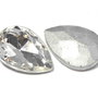 Cabochon din sticla, 18x13 mm, cristal