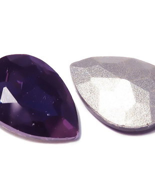 Cabochon din sticla, 18x13 mm, amethyst