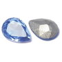 Cabochon din sticla, 8x6 mm, sky blue