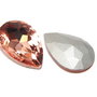 Cabochon din sticla, 8x6 mm, silk