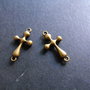 LINK CRUCE BRONZ - 23 X 12 MM