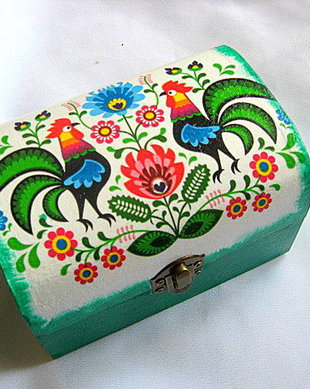Cutie lemn cu motiv traditional 27280