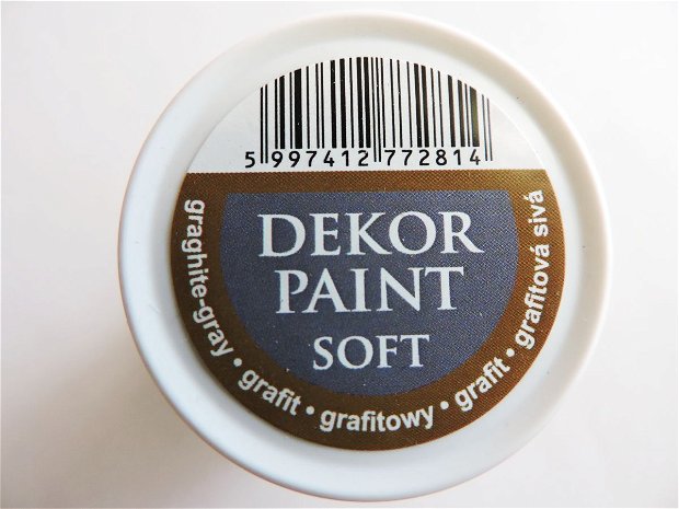 Vopsea decorativa Soft, 100 ml- grafit