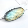 Cabochon Labradorit Oval flashy  - bicolor - superb  - 135 karate