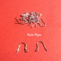 Tortite din argint 925 rodiat aprox 13.5x15 mm