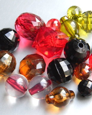 Margele plastic - lot 20 buc.