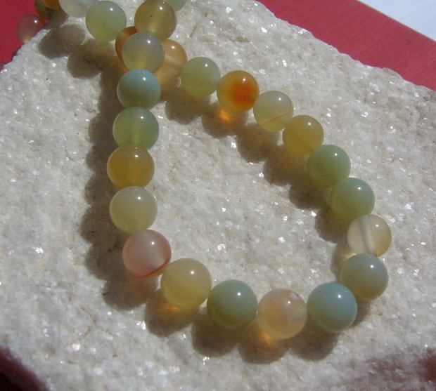 Agate in culori de toamna aprox 8.5 mm