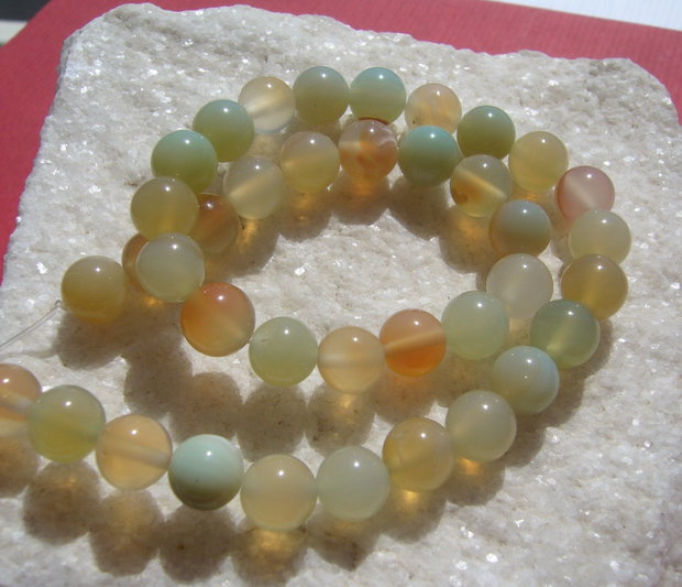 Agate in culori de toamna aprox 8.5 mm
