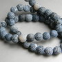 Agate Matte Frosted Fire Crackle 8 mm