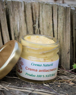 Crema antiacneica naturala cu tea tree, acid salicilic natural si lemongrass