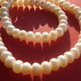 Perle de cultura albe rondele aprox 7x4-5 mm
