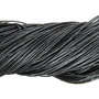 Ata din bumbac cerata, 0.7 mm, neagra