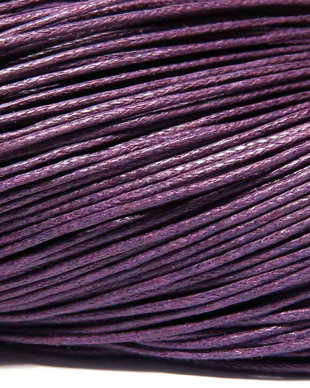 Ata din bumbac cerata, 0.7 mm, mov inchis