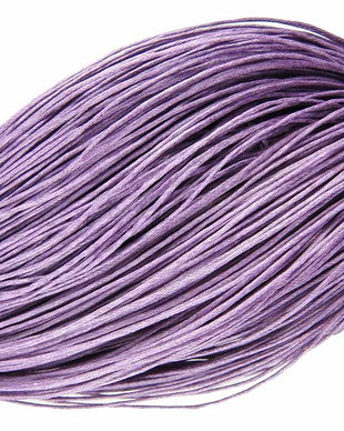 Ata din bumbac cerata, 0.7 mm, mov deschis