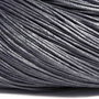Ata din bumbac cerata, 0.7 mm, gri inchis