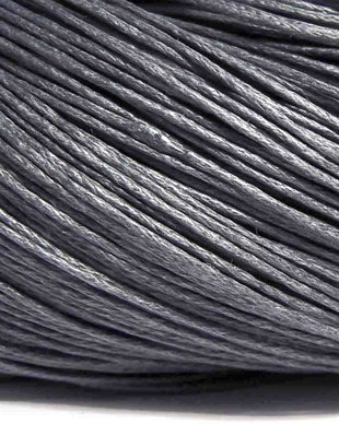 Ata din bumbac cerata, 0.7 mm, gri inchis