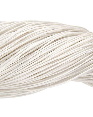 Ata din bumbac cerata, 0.7 mm, alba