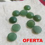 OFERTA ...Cabochon rotund din agata verde aprox 4x12 mm