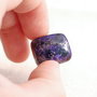 Cabochon charoit pernuta rectangulara - natural, netratat, nevopsit!
