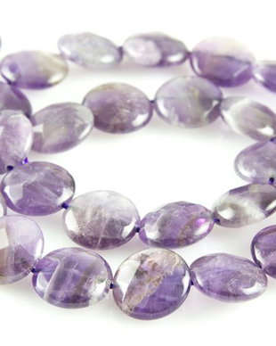 H1133 Ametist banuti rotunzi fatetati 14x6mm