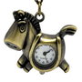 9012 - Pandantiv / colier, ceas functional, bronz, calut, lantisor