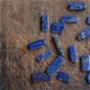 Set 20 buc Lapis Lazuli - semifinisat - cazaturi de la prelucrare - L911