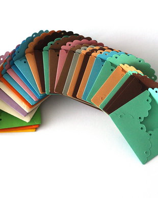 10 x Plicuri mici lucrate manual