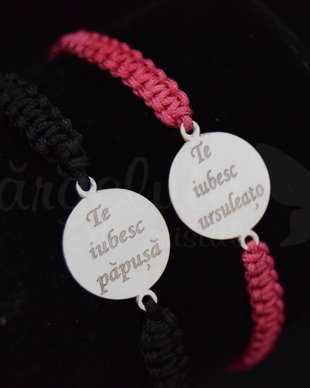 Set personalizat argint 925 - Te iubesc .....