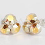 Cercei Swarovski - Flower Chaton - GOLD