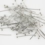 ( 50 bucati) Ace cu bila argintiu inchis 1.8x0.5cm