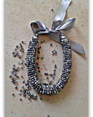 Colier unicat  ,,Silver night''