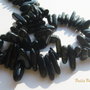 ( 5 bucati) Agate negre gherute aprox 10-20x2-5x5-6 mm