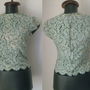 BLUZA ANII 50 MATASE SI DANTELA CHANTILLY