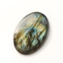 Cabochon Labradorit Masiv Oval - straluciri galben-verde, albastru