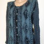 Bluza mix catifea voal vascoza