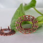 Component cupru antichizat, 30x25mm (1)